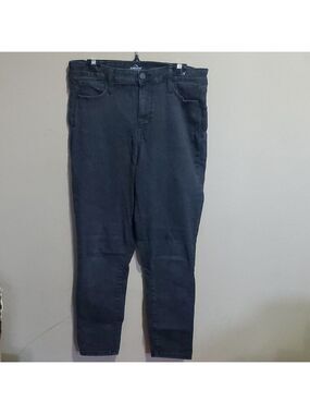 Jordache High Rise Curvy Skinny Jeans in Charcoal Size 14